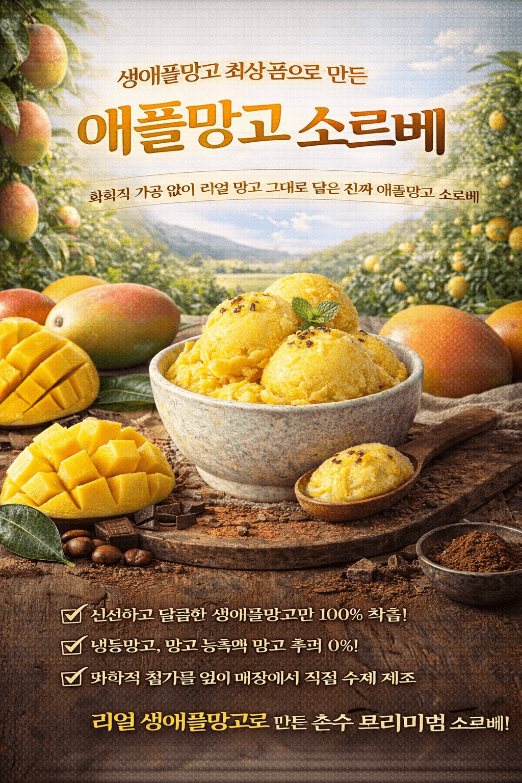 캔소르베 생애플망고